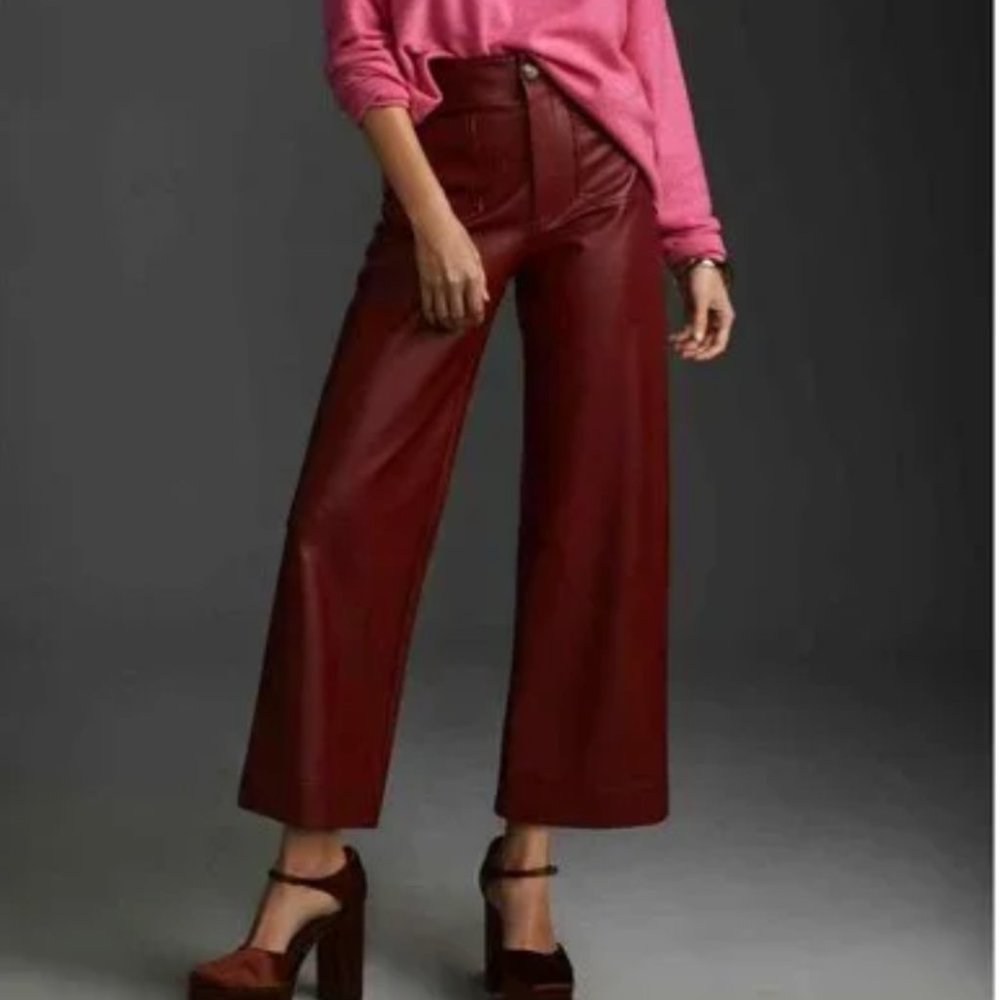 Anthropologie Colette faux leather pants